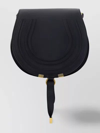 Chloé Adjustable Strap Calfskin Shoulder Bag In Black