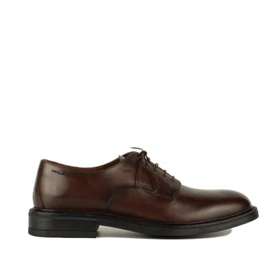 Alexander Hotto Smooth Leather Lace-up Tobacco In Brown