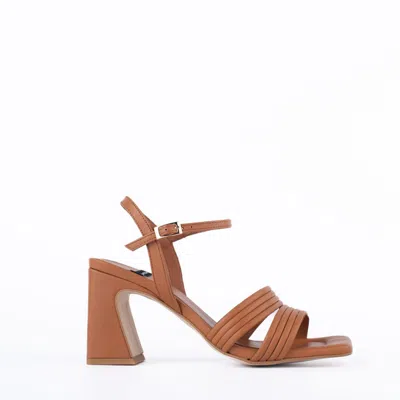 Angel Alarcon Leather Sandal In Brown