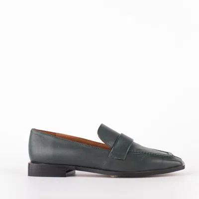 Angel Alarcon Ottanium Leather Loafer In Blue