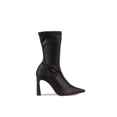 Angel Alarcon Stretchy Pointed Ankle Boot With High Heel In Black