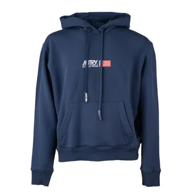 Autry Blue Hooded Sweatshirt With Logo