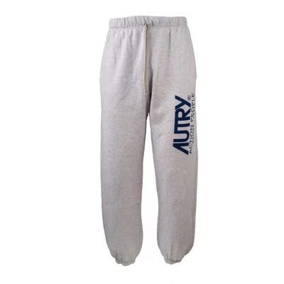 Autry Gray Plush Pants With Logo