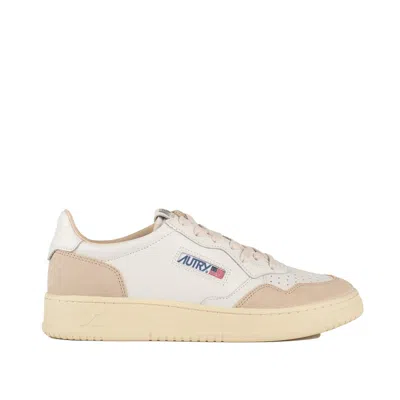 Autry Medalist Low Suede And White Leather Sneakers