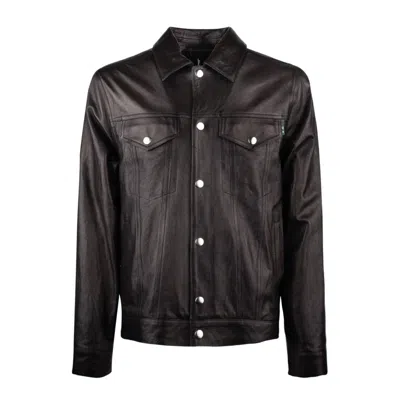 Department 5 Damian Leather Jacket Black