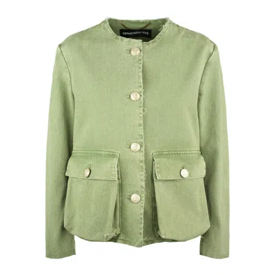 Department 5 Lush Chanel Sage Jacket In Green