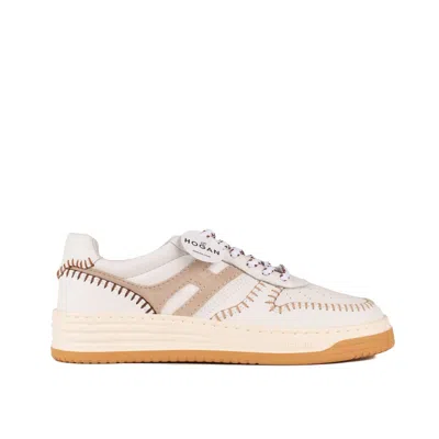 Hogan H630 Ivory Sneakers In White