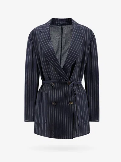 Brunello Cucinelli Woman Blazer Woman Blue Blazers E Vests