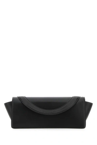 Dsquared2 Wrist-strap Leather Clutch Bag In Black