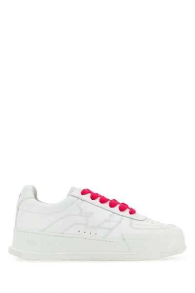 Dsquared2 Dsquared Woman White Leather Canadian Sneakers