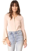 MILLY MICHELLE SILK BLOUSE