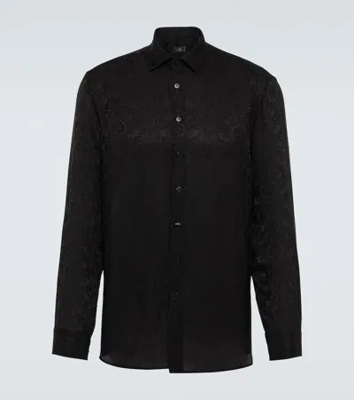 Etro Floral Paisley Shirt In Black