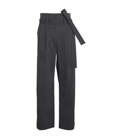 Issey Miyake Shaped Membrane Straight Trousers In Black