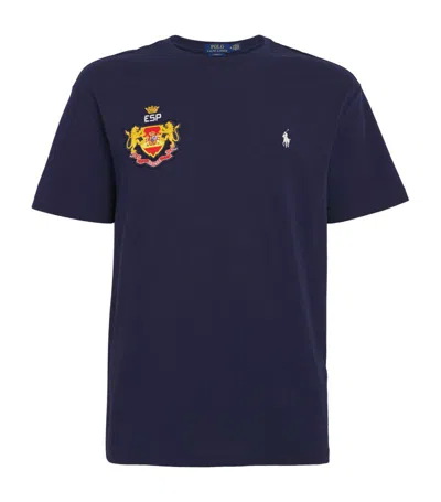 Polo Ralph Lauren Cotton Spain T-shirt In Navy
