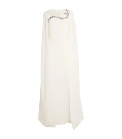 Safiyaa Crystal-embellished Mattia Gown In Ivory