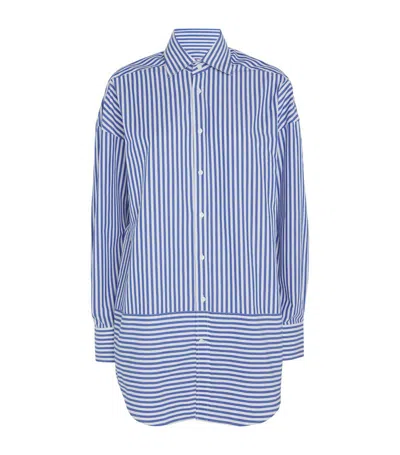 With Nothing Underneath Wnu The Classic Poplin In Blue