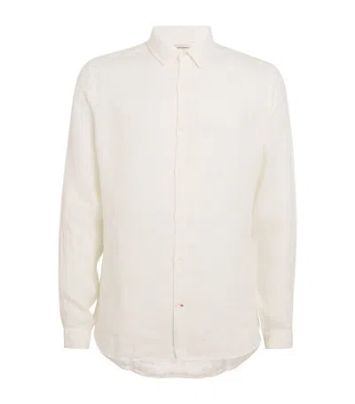 Oliver Spencer Linen Conduit Shirt In White