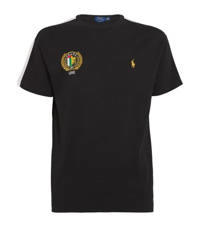 Polo Ralph Lauren Cotton Uae T-shirt In Black