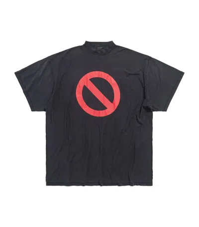 Balenciaga Bfrnd Inside-out T-shirt In Black