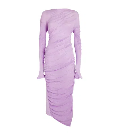 Issey Miyake Ambiguous Dress In Purple