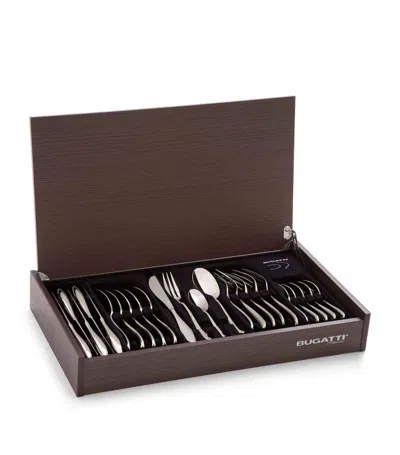 Bugatti Venezia Stainless Steel 24-piece Cutlery Set In Metallic