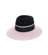 MAISON MICHEL Black/Pink Virginie Felt Hat,1124339331567417235