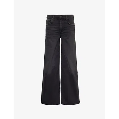 Citizens Of Humanity Loli Mid Rise Wide Leg In Reflection (wash Black)