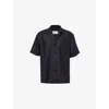 Cdlp Men's Casual Button-down Lounge Shirt In Black