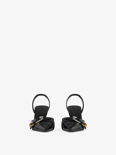 Givenchy Voyou Slingbacks In Leather In Black
