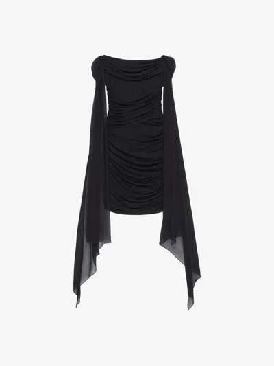 Givenchy Draped Dress In Jersey In Black