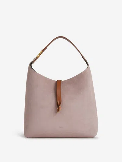 Chloé Leather Hobo Bag In Brown