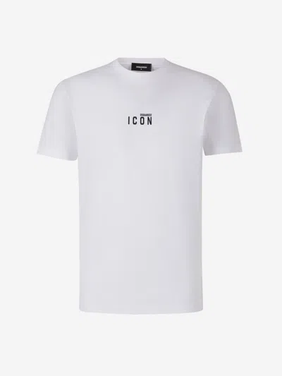 Dsquared2 Cotton Logo T-shirt In White