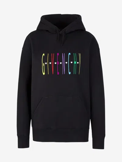 Givenchy Cotton Hooded Sweatshirt In Made Of Cotton Microknit