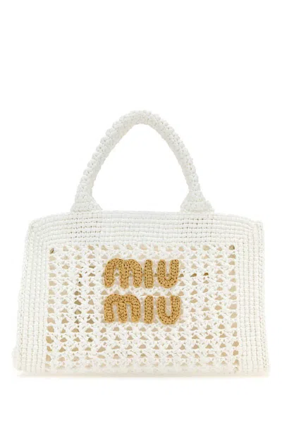 Miu Miu Handbags. In White