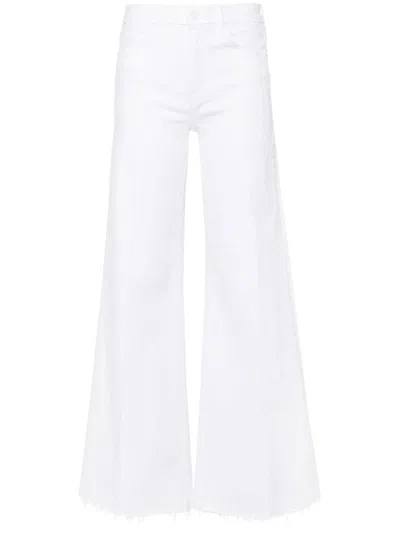 Mother The Roller Fray Jeans In White