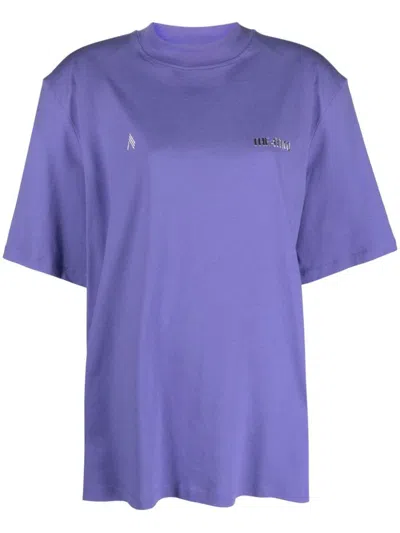 Attico The  Kilie Cotton T-shirt In Lilac