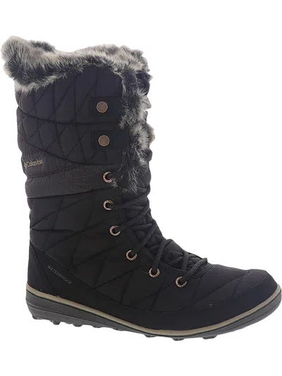 Columbia Heavenly Omni-heat Womens Cold Weather Mid Calf Winter Boots In Black