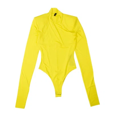 Ben Taverniti Unravel Project Knitted Leotard - Yellow