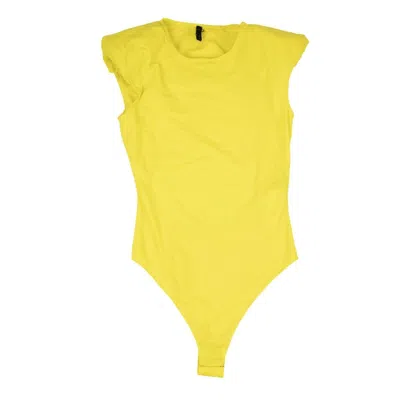 Ben Taverniti Unravel Project Cut-out Bodysuit - Yellow