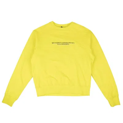 Ben Taverniti Unravel Project Logo Jersey Sweatshirt - Yellow