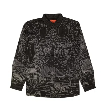 Who Decides War Duality Button Up - Coal In Black