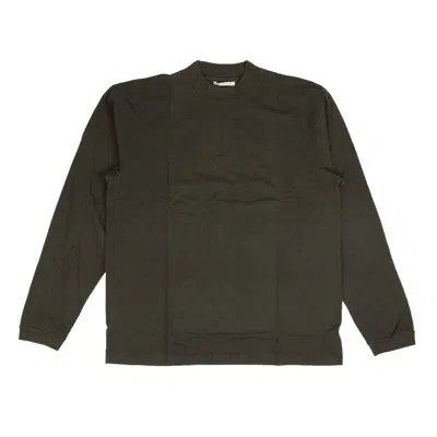 John Elliott 900 Mock Long Sleeve T-shirt - Carbon Gray In Black