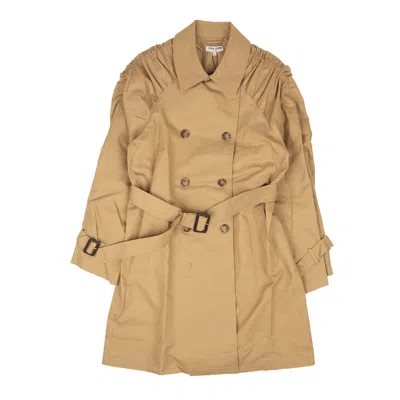 Opening Ceremony Smocked Trenchcoat - Sand In Brown