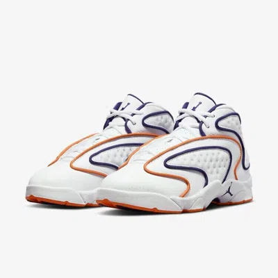 Jordan Air  Og Cw0907-101 Sneaker Womens 6.5 White Orange Basketball Shoes Nr7157