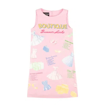 Boutique Moschino Nwt  Pink Moschino Summer Look Straight Dress