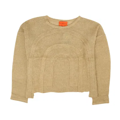 Who Decides War L'arc Woven Sweater In Beige