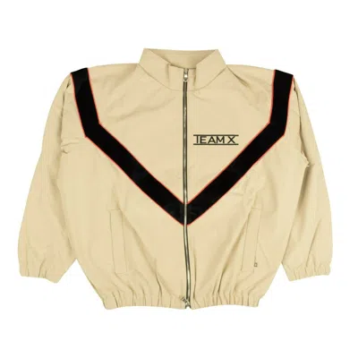 Just Don Team X Army Zip-up Track Jacket - Tan In Beige