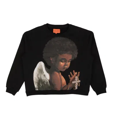 Who Decides War Sacred Being Crewneck Sweater In Black