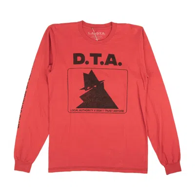 Local Authority X Don't Trust Anyone Crooke Long Sleeve T-shirt - Red