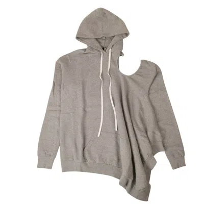 Ben Taverniti Unravel Project Hoodie Sweatshirt Dress - Gray In Grey